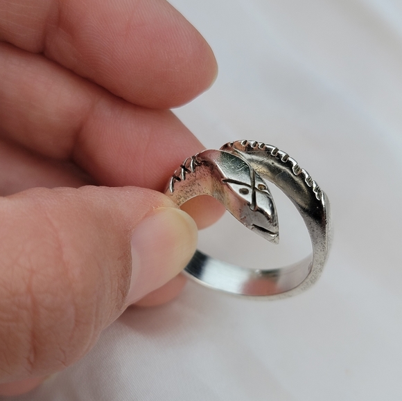 Sterling Snake Wrap Ring - Picture 2 of 4